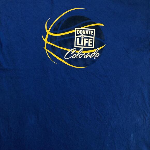 Men’s Blue Colorado ‘Donate Life’ Basketball Graphic Tee - Picture 3 of 3